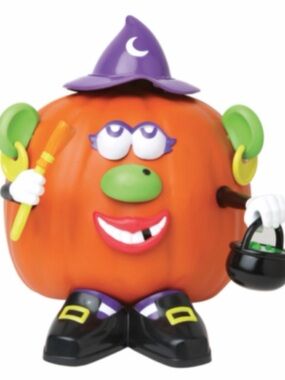 Halloween Pumpkin Mr. Potato Head push-ins witch and vampire